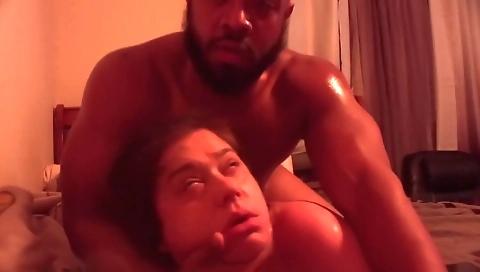 Big tatas in an interracial video are getting fucked