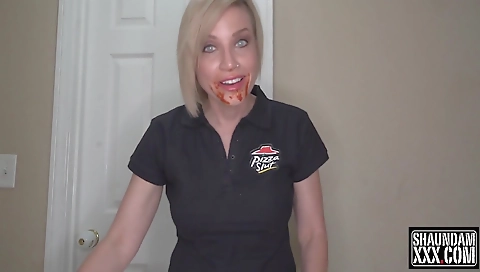 Big tits MILF gives a blowjob to her big black cock