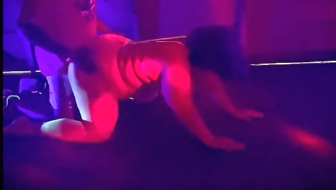 Busty brunette babe gets a black dick in her tight hole