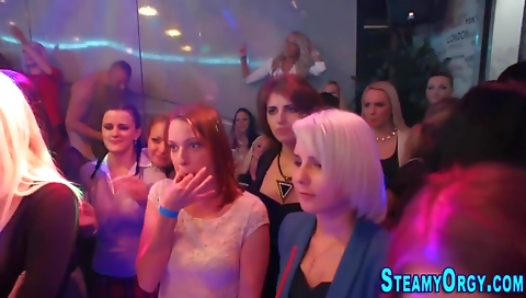 Blonde deepthroat video showing her fuck this big cock