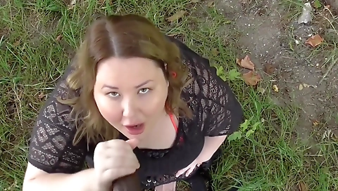 Cheating fiance sucks strangers black cock in public to get even