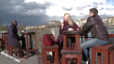 Bwc black teen with a big ass gets a black dick in her anus