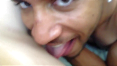 Interracial sex video with a girl with a round ass