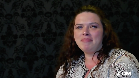 Interracial milf shows her big black cock on her table