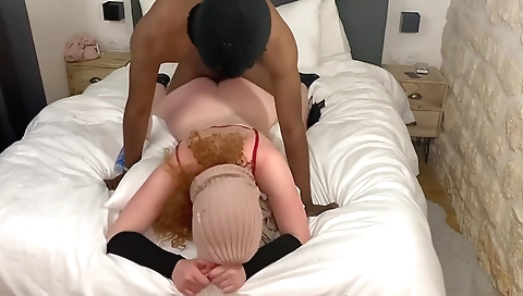 Blonde with a nice ass getting creampied on webcam