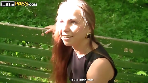 Hot amateur brunette fucked by two men and a cumshot