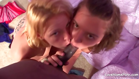 Erotic lesbian threesome with a great big ass babe