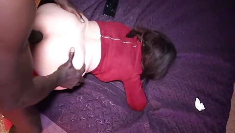 Amateur milf momma gets her asshole drilled by stepson