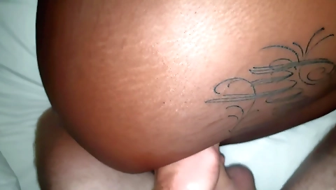 Big ass ebony chick enjoys a great fuck with a black dude
